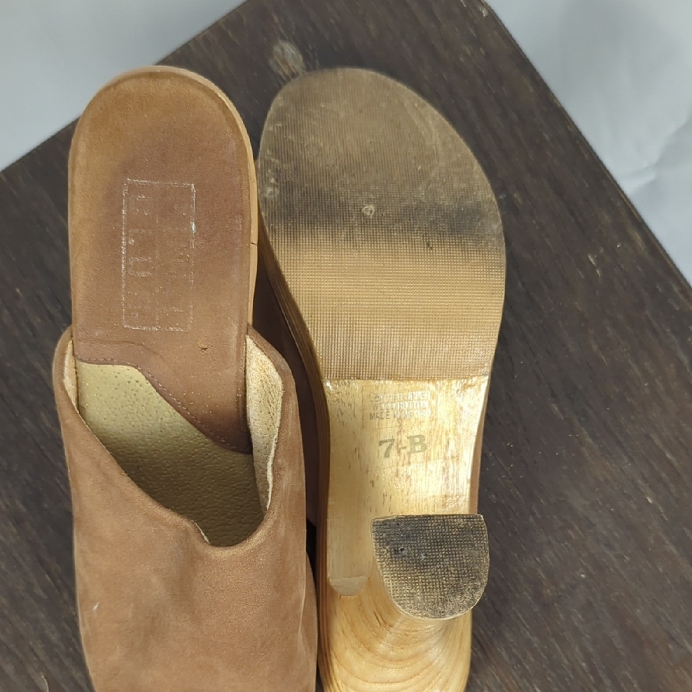 Code Bleu Brown Slip-On Mules - image 3